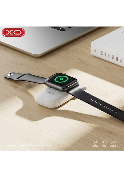 1200mah Watch Uyumlu Kablosuz Mini Powerbank Type-c Usb-a Girişli 2.5w Şarj Cihazı