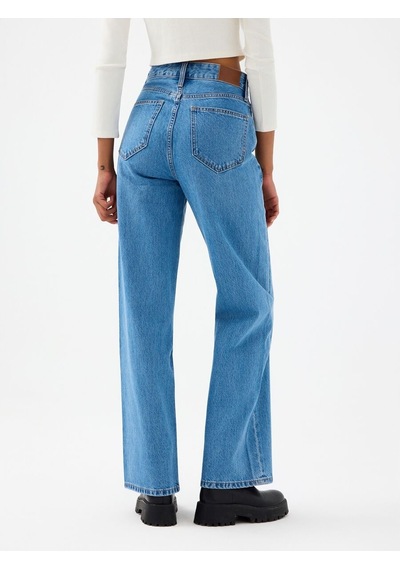 LOFT Wide Leg Regular Fit Kadın Pantolon Lf2040546 Q1.v1 Denim