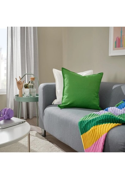 Ikea Gurlı Parlak Yeşil 50x50 Cm Kırlent Kılıfı Parlak Yeşil