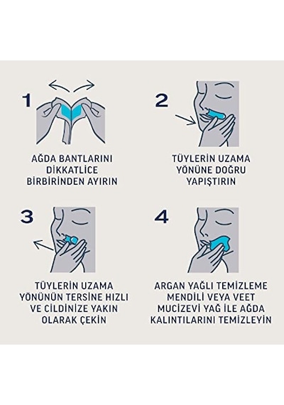 Veet Professional Yüz Ağda Bandı 20'li Hassas Ciltler 10