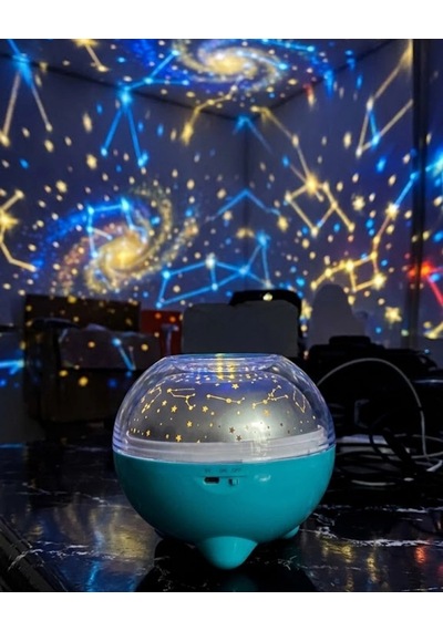 Çok Renkli Led Yıldız Projektör Gece Lambası Bluetooth Müzik Çalar Ve Kumandalı Kontrol 94856212