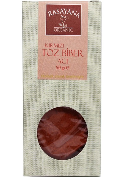 Rasayana Organik Kırmızı Toz Biber Acı 50 G