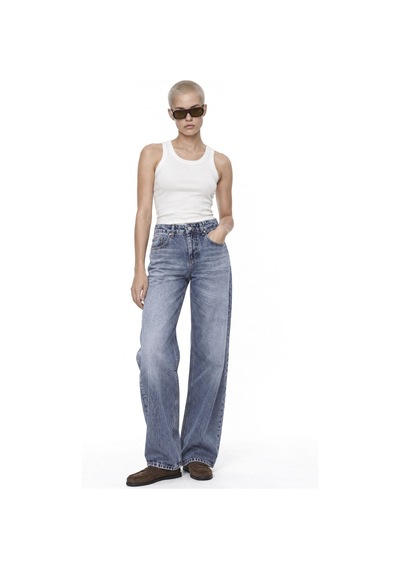 Hiccup Squalo Kadın Pantolon Orta Mavi Denim 03