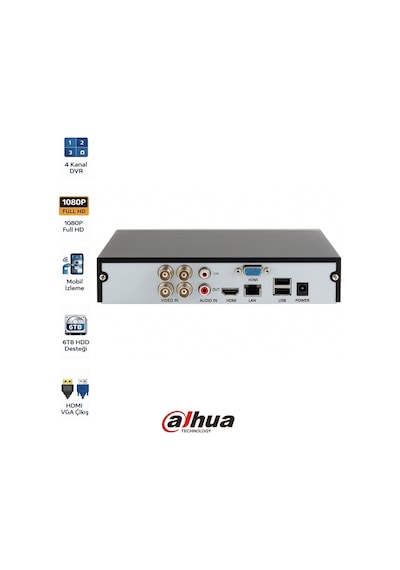4 Kanal H265 Dvr Kamera Kayıt Cihazı Xvr1b04 I T