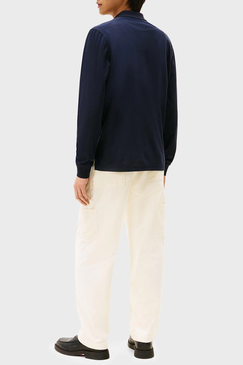 Tommy Hilfiger Erkek Polo Yaka Sweat Mw0mw44244 Dw5 Lacivert Lacivert
