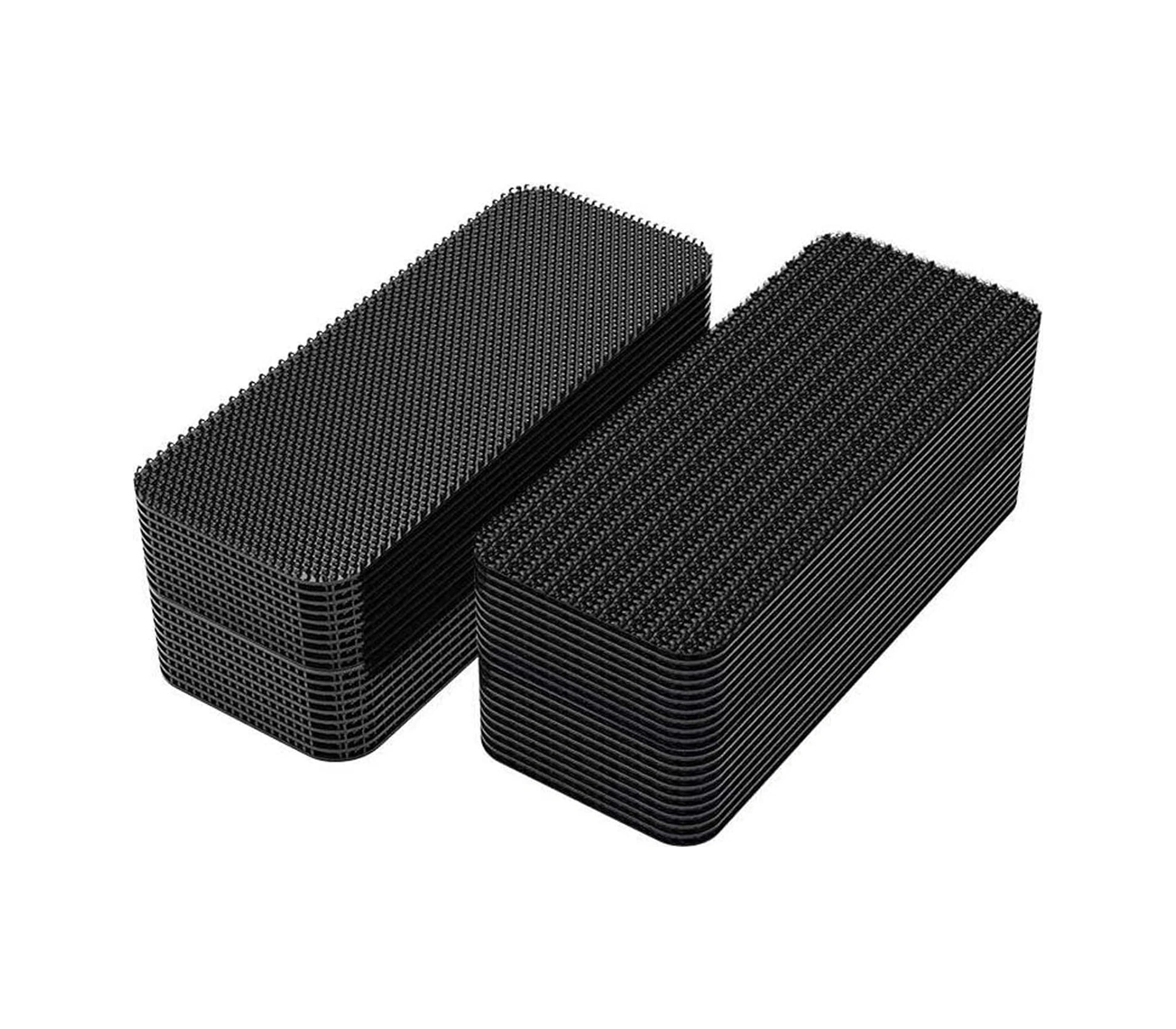 Araç Ev Ofis Çok Amaçlı Kaydırmaz Çift Taraflı Cırt Velcro Bant 16 Lı Set 23x70mm Siyah 0