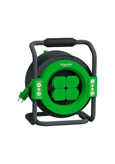Schneider Thorsman Pro Kablo Makarası IP44 HO7 VVF 3G1.5 25MT Kablo Topraklı - IMT33147