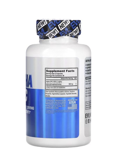 Evl Nutrition Alpha Gpc 60 Kapsül