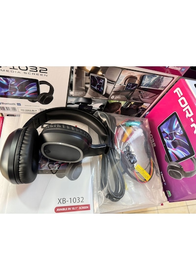 For-x Xb-1032 Portatif Koltuk Arkası 2 Ad. Monitör Başlık 2/32gb
