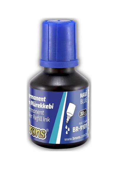 Markör Permanent Kalem Mürekkebi Mavi 30 ml 1 Adet Brons Koli Çuval Kalemi Mürekkebi 1 Adet