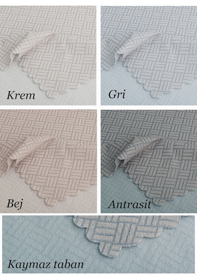 Kaymaz Tabanlı Koltuk Örtüsü 175x215 Cm Altı Polarlı, Örme Kumaş, Çekyat Ve Kanepe Uyumlu Bej