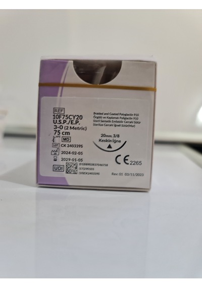 Trusynth Emilebilir Keskin Cerrahi İplik 3-0 2metric 20mm 3/8