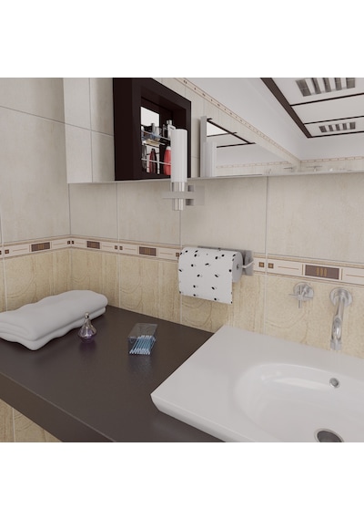 Krom Havlu Kağıtlık Rulo Askılık MC0039 Krom