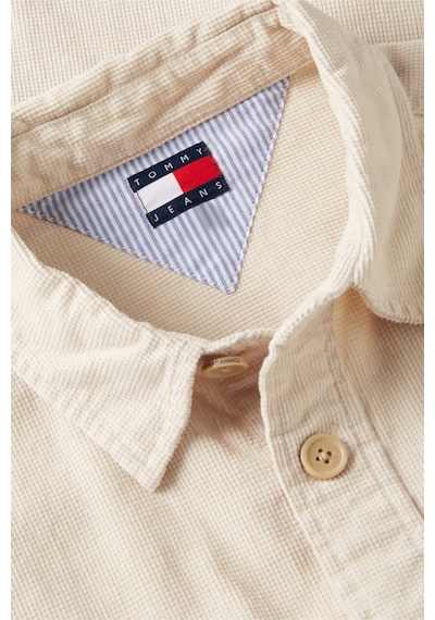 Tommy Hilfiger Tjm Brıck Cord Overshırt Ext Erkek Bej Gömlek - Dm0dm21698