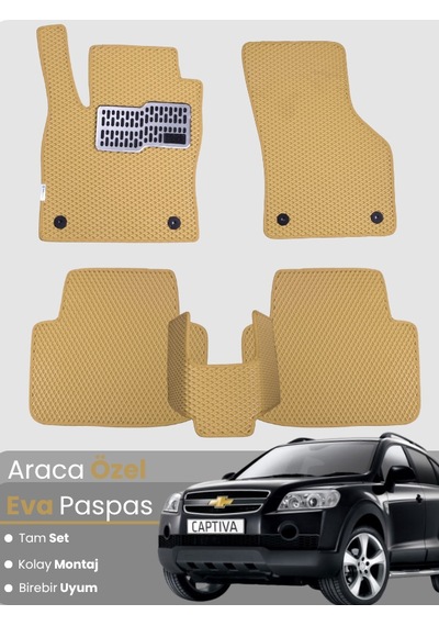 Chevrolet Captiva 2006-2011 Uyumlu Eva Paspas Tam Set Araca Özel,su Geçirmez,kolay Montaj 698