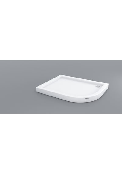 Shower 90X120 Oval Asimetrik Monoblok Duş Teknesi