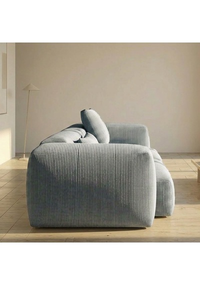 Relax Lego Koltuk 3'lü Kanepe Sünger Koltuk Gri