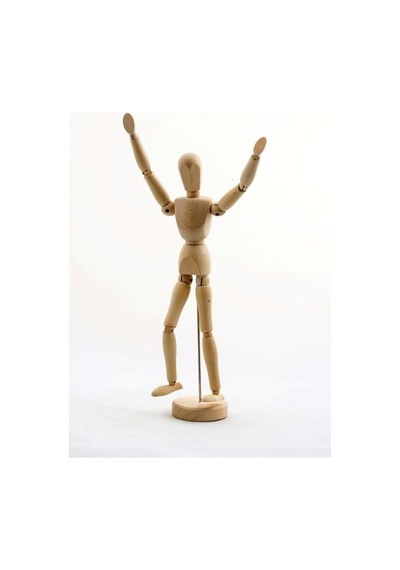 Ahşap Model Manken Ahşap Robot 14 Cm Diğer