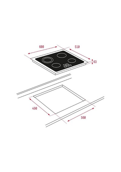 Teka TB 5303 Elektirikli Ankastre Ocak