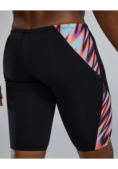 Tyr Durafast Elite Erkek Jammer Mayo - Disarray Siyah - Neon Sarı