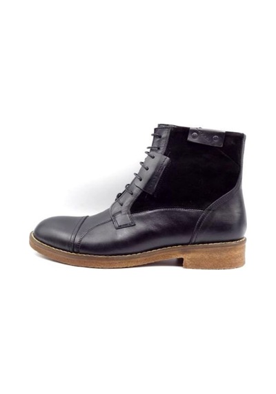 Güvener King Shoes Siyah Hakiki Deri Erkek Şık Postal