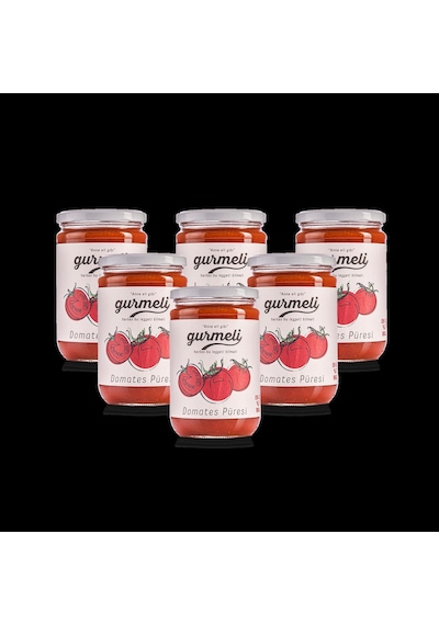 Domates Püresi 550 Gr Cam 6'lı Paket