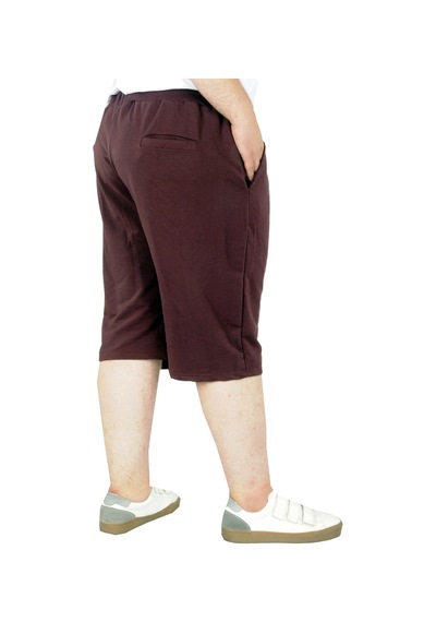 Mode Xl Büyük Beden Erkek Kapri Straight Basic 20500 Mürdüm 001