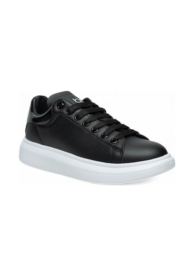 Best Of 150-26 Deri Anatomik Sneaker Siyah Beyaz 36-40 Siyah