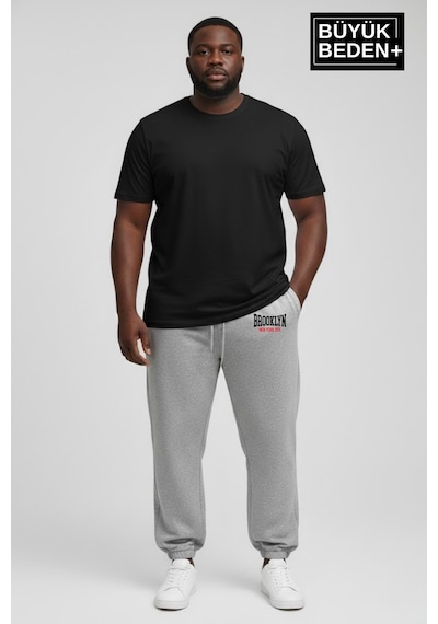 Süperlife Erkek Büyük Beden Brooklyn 1970 Baskılı Paça Lastikli Jogger İnce Eşofman Altı Spr26bea951-3 Gri Süperlife Erkek Büyük Beden Brooklyn 1970 Baskılı Paça Lastikli Jogger İnce Eşofman Altı Spr26bea951-3 Gri