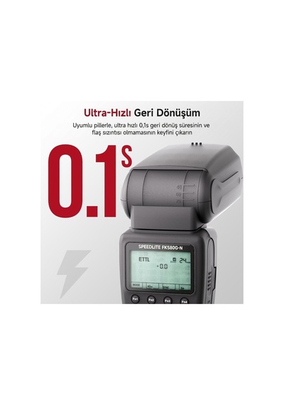 G60 Fk580g-n Gn60 Ttl Hss Nikon Uyumlu Speedlite Flaş - Tf-ls-068df-ny-pl