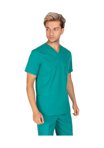 Erkek Doktor Hemşire Forması Scrubs Alpaka Kumaş Hastane Nöbet Te (484674752)