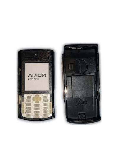 Nokia N72 Kapak Nokia N72 Uyumlu Siyah Kapak Ön Kapak Arka Kapak
