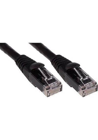 Ods 1metre Cat6 Utp Lszh Saf Bakır Siyah Patch Kablo 5'li Paket