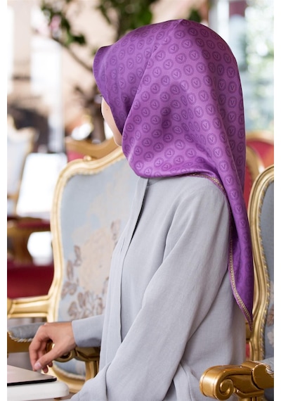 Vissona Twill İpek Eşarp - 11276 - 0023 - Kadın