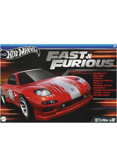 Hot Wheels Hvx27 Fast And Furious 10-pack Siyah