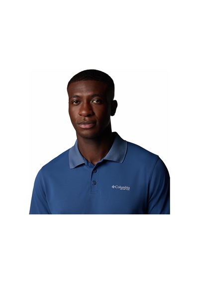 Columbia Men's Pfg Freezer Polo Shirt Mavi Erkek Yakalı Tişört Fm4923 Mavi - Gri
