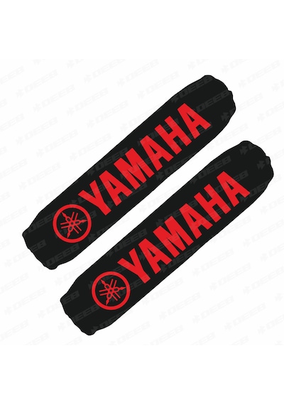 Yamaha Baskılı Amortisör Çorabı Kılıfı Kırmızı