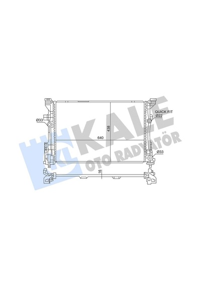 Kale 363850 Motor Su Radyatoru Mercedes W176 W246 C117 X117 X156 A2465001203