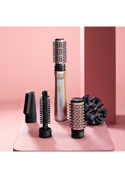 Ceramiccare 5in1 Airbrush Gyro Çok Başlıklı Saç Kurutma Ve Şekillendirme Fırçası
