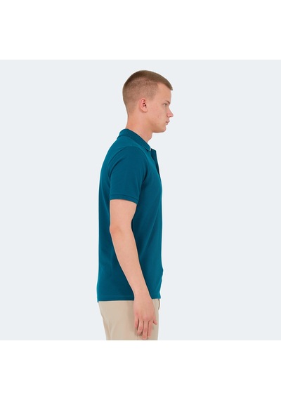 Slazenger VALE KTN Erkek Polo Yaka Petrol Tişört