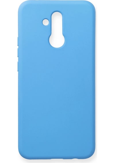 Gld-spt- Newface Huawei Mate 20 Lite Kılıf Nano İçi Kadife Silikon - Mavi