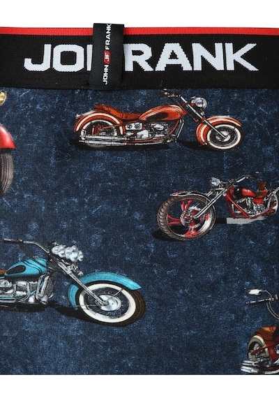 John Frank Motorcycle Boxer Çok Renkli