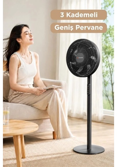 Premium Günlük Kullanım Serinletme Bireysel Serinlik Vantilatör Sf01 Siyah 14 Inc 45w