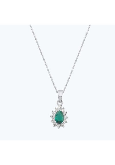 Altınbaş Yeşil Taşlı Altın Üçlü Damla Set Autk0017-b-24627-y-set