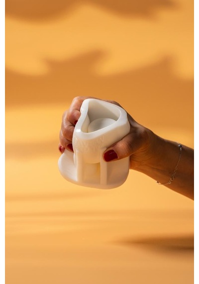 Rufus Concept Tavşan Tealight Silikon Mumluk Kalıbı Beyaz