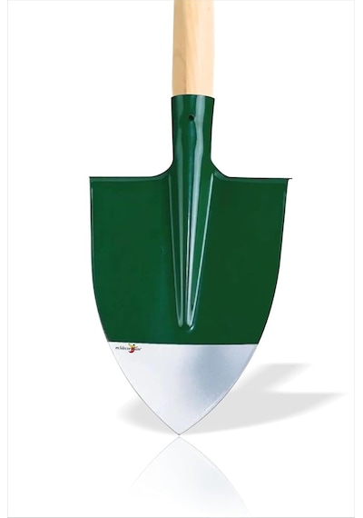 Uzun Saplı 140 Cm Sivri Uçlu Çelik Bel Küreği 2 Mm Kalınlık 30 Cm Kürek Boyu