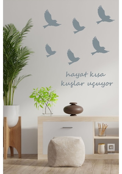 Kuşlar Uçuyor Dekoratif Duvar Sticker