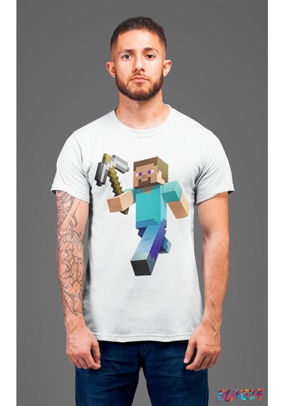 Bumeta Minecraft Enderman Karakter Oyun Game Unisex Tişört T-shirt 001
