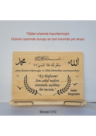 Münzevi Masaüstü Ahşap Rahle/tablet/kitap Tutucu-model010