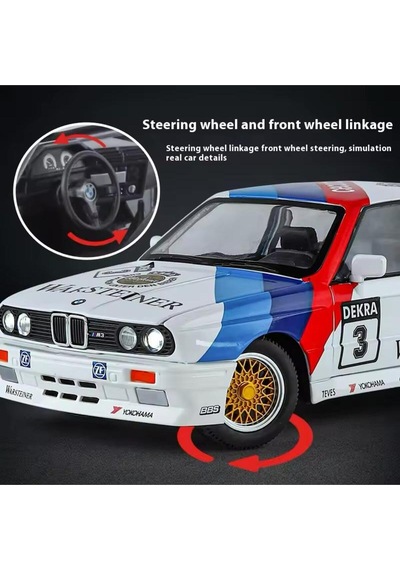 Scowetto 1988 Bmw 3 Serıes M3 White E30 Bmw M3 Warsteıner Diecast Araba Bmw E30 Model Koleksiyonluk Araba